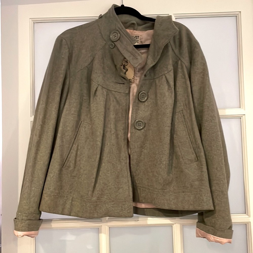 Grey peacoat